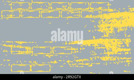 Grey and yellow abstract horizontal background Copy space Vector illustration Stock Vector