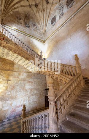 Soto Staircase at San Esteban Convent Interior - Salamanca, Spain Stock Photo