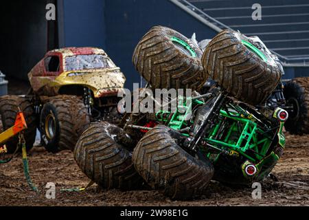 Monster trucks from Monsterjam in La Plata Buenos Aires Stock Photo