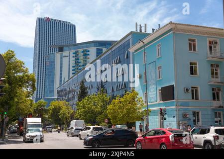 Batumi, Georgia - 14 JUNE 2024: The Batumi Shota Rustaveli State University in Batumi, Adjara, Georgia. It is named after the medieval Georgian poet S Stock Photo