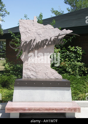 Minnesota Welcome Sign Stock Photo