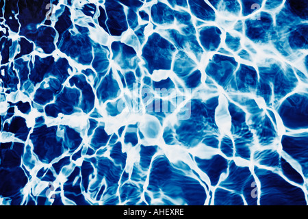 Sunlight Reflected From Water In Swimming Pool Stock Photo