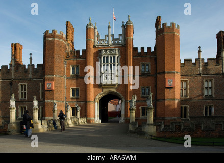 Main frontage Hampton Court Palace Stock Photo