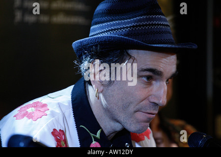 Actor Daniel day Lewis in press conference for his new film There will be Blood in Athens Greece 14 2 2008 Stock Photo