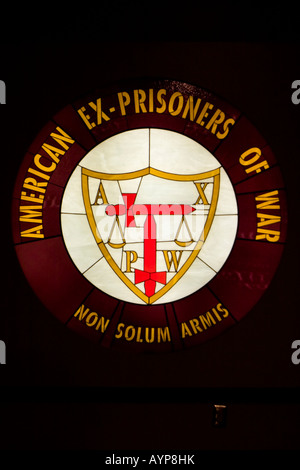 American Ex-Prisoner of War Logo and Sign in Andersonville Georgia USA Stock Photo