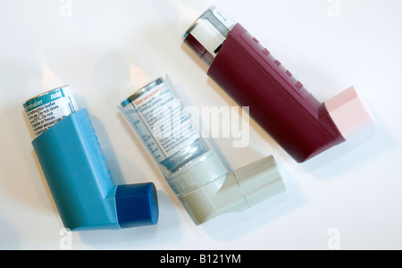 asthma treatment inhalers Stock Photo - Alamy