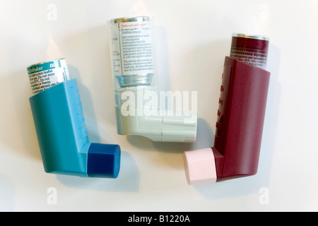 asthma inhalers Stock Photo - Alamy