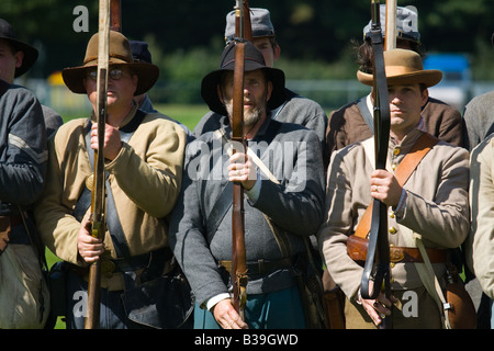 American Civil War Re-enactors Editorial Use Only Stock Photo