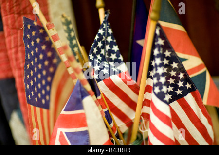 Collection of small flags Stock Photo