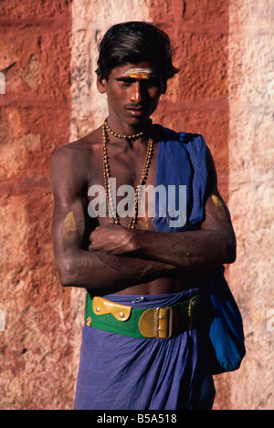 Pilgrim, Madurai, Tamil Nadu state, India Stock Photo