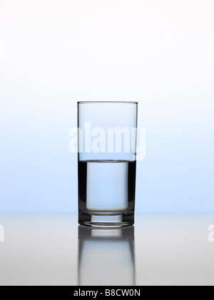 Glass half full Stock Photo