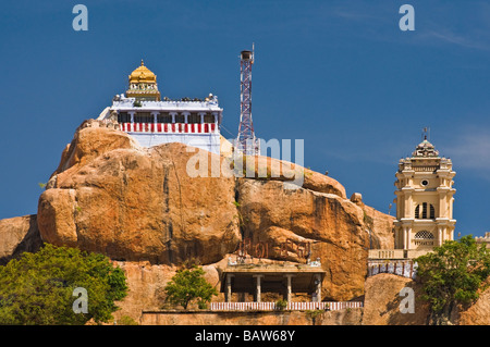 Rock Fort Temple Trichy Tamil Nadu India Stock Photo