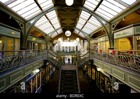 The interior or The Buttermarket Shopping Centre in Newark-on-Trent. Stock Photo