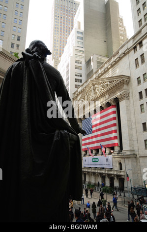 Stock Exchange, Financial district, Lower Manhattan, New York City, New York, United States of America, North America Stock Photo