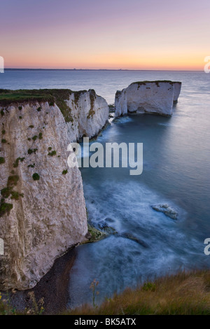 Old Harry Rocks, The Foreland or Handfast Point, Studland, Isle of Purbeck, Dorset, England, United Kingdom, Europe Stock Photo