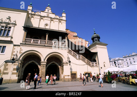 Poland, Krakow, Rynek Glowny, main market square, Cloth Hall Stock Photo