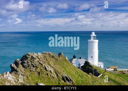 Start Point lighthouse near Salcombe, Devon, UK. Stock Photo