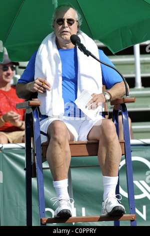 Chevy Chase  The 19th Annual Chris Evert/Raymod James Pro-Celebrity Tennis Classic at the Delray Tennis Center - On Court Stock Photo