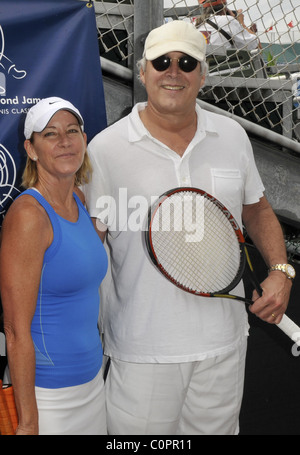 Chris Evert and Chevy Chase  The 19th Annual Chris Evert/Raymod James Pro-Celebrity Tennis Classic at the Delray Tennis Center Stock Photo