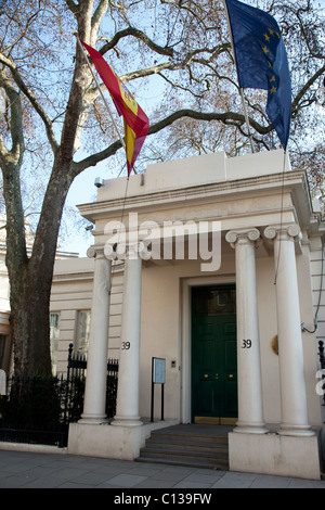 Spanish Embassy, Belgravia, London Stock Photo