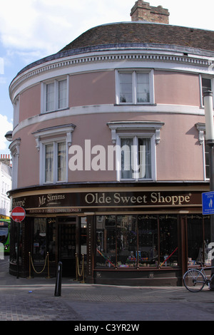 Mr Simms Olde Sweet Shoppe St John's Street Cambridge Stock Photo