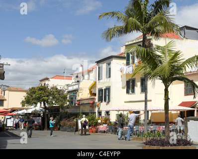 Restaurants in the Zona Velha Old Town Funchal Madeira Portugal EU Europe Stock Photo