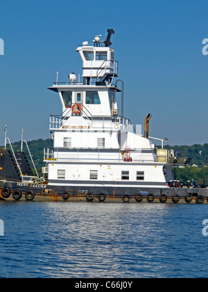 tugboat on the Hudson river Stock Photo