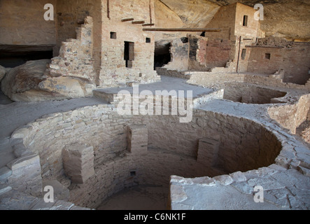 Balcony House cliff dwelling at Mesa Verde National Park Stock Photo