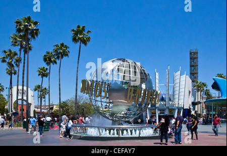 U.S.A., California, Los Angeles, Hollywood, the Universal Studios entrance Stock Photo