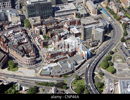 Aerial view of Birmingham Children's Hospital and Dental School, Birmingham Stock Photo