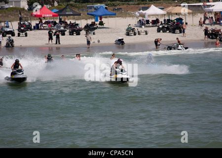 Jet Ski Racing Take Off Stock Photo