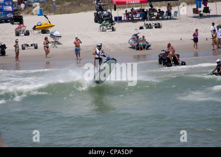 Jet Ski Racing Take Off Stock Photo