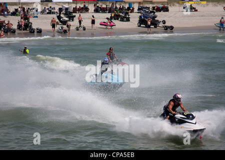 Jet Ski Racing Take Off Stock Photo