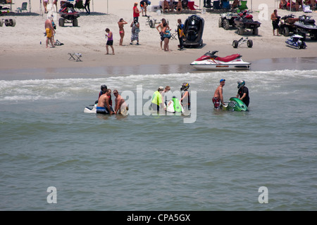 Jet Ski Racing Take Off Stock Photo