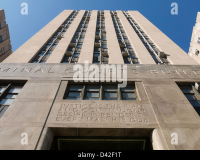 Criminal Courts Building, NYC Stock Photo