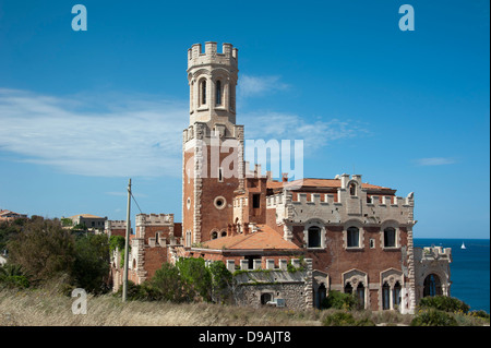 Castle Tafuri, Portopalo di Capo Passero, Province Siracusa, Sicily, Italy , Schloss Tafuri, Portopalo di Capo Passero, Provinz Stock Photo