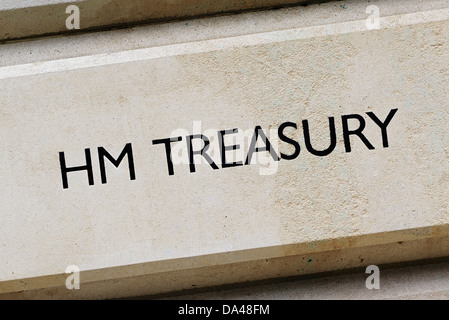 HM Treasury, Westminster, London, England, UK. Stock Photo