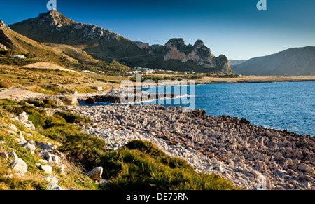 Cala Macari coastline near San vito lo Capo, Sicily. Stock Photo