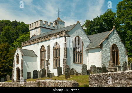 All Saints Church at Selworthy, Somerset, England Stock Photo