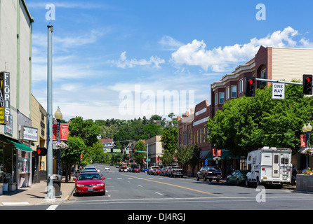 Main Street in downtown Pendleton, Oregon, USA Stock Photo