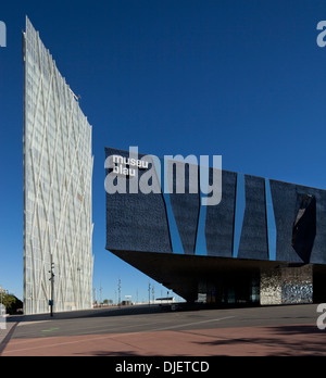 Blue Museum Building, Barcelona, Spain Stock Photo