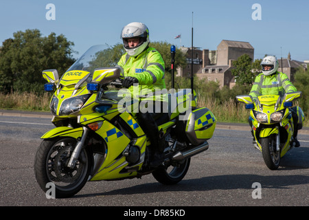 Lothian & Borders motorcycle police, Kelso, Scotland Stock Photo