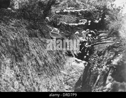 Gallipoli trench WWI Stock Photo