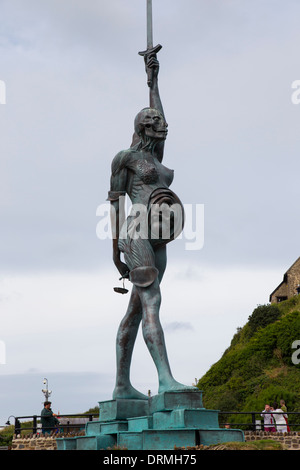 Damien Hirst Verity statue Ilfracombe Stock Photo