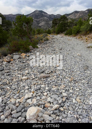 Hike through Red Rock Canyon Stock Photo