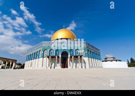 The Dome of the Rock on the Temple Mount , Jerusalem, Israel Stock Photo