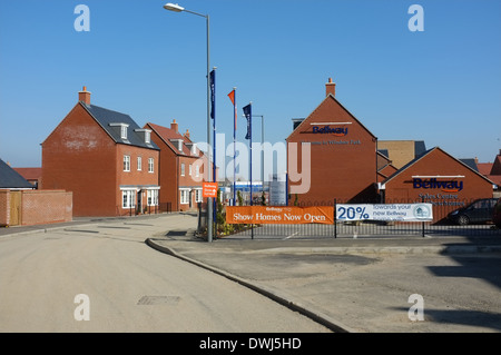 House building near Buckingham in north buckinghamshire UK Stock Photo