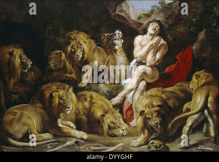 Peter Paul Rubens Daniel in the Lion’s Den Stock Photo