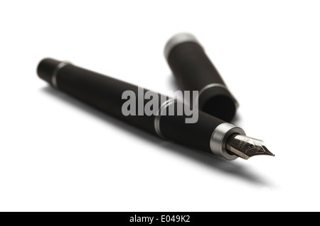 Black Pen Isolated on White Background. Stock Photo