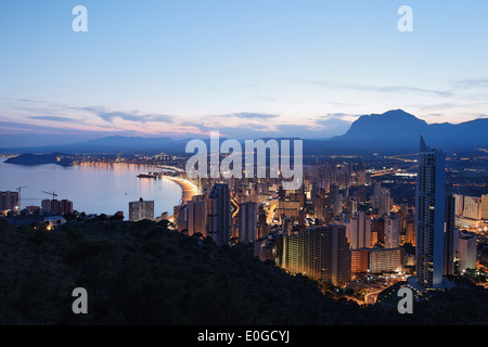 Cityscape, Costa Blanca, Benidorm, Province Alicante, Spain Stock Photo